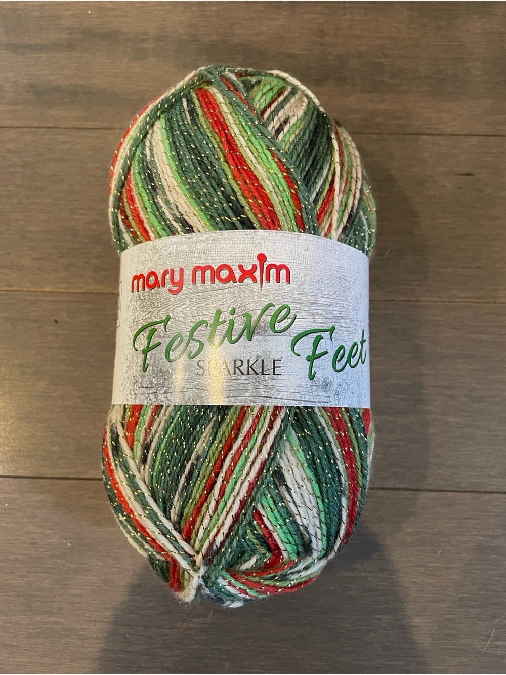 Festive Feet Sparkle Holiday Yarn Wool